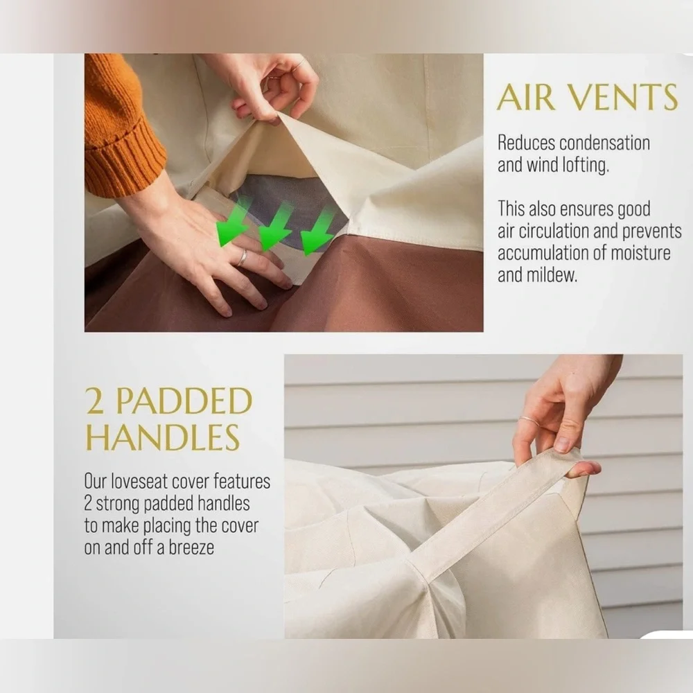 Signature Cream Furniture Cover Accents‎